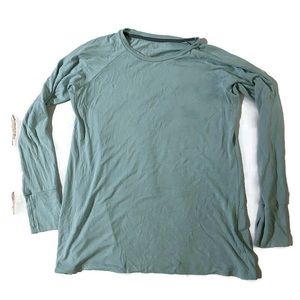 Free Fly Weekender Long Sleeve, Large, light aqua blue